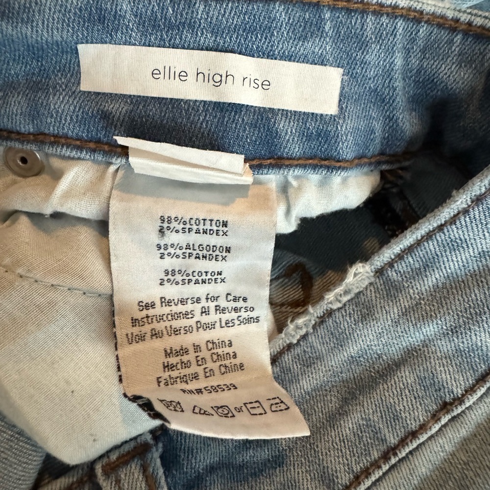 Light Blue Distressed Women's STS Blue Ankle Raw Hem Skinny Jeans.sized 25 - Picture 4 of 8